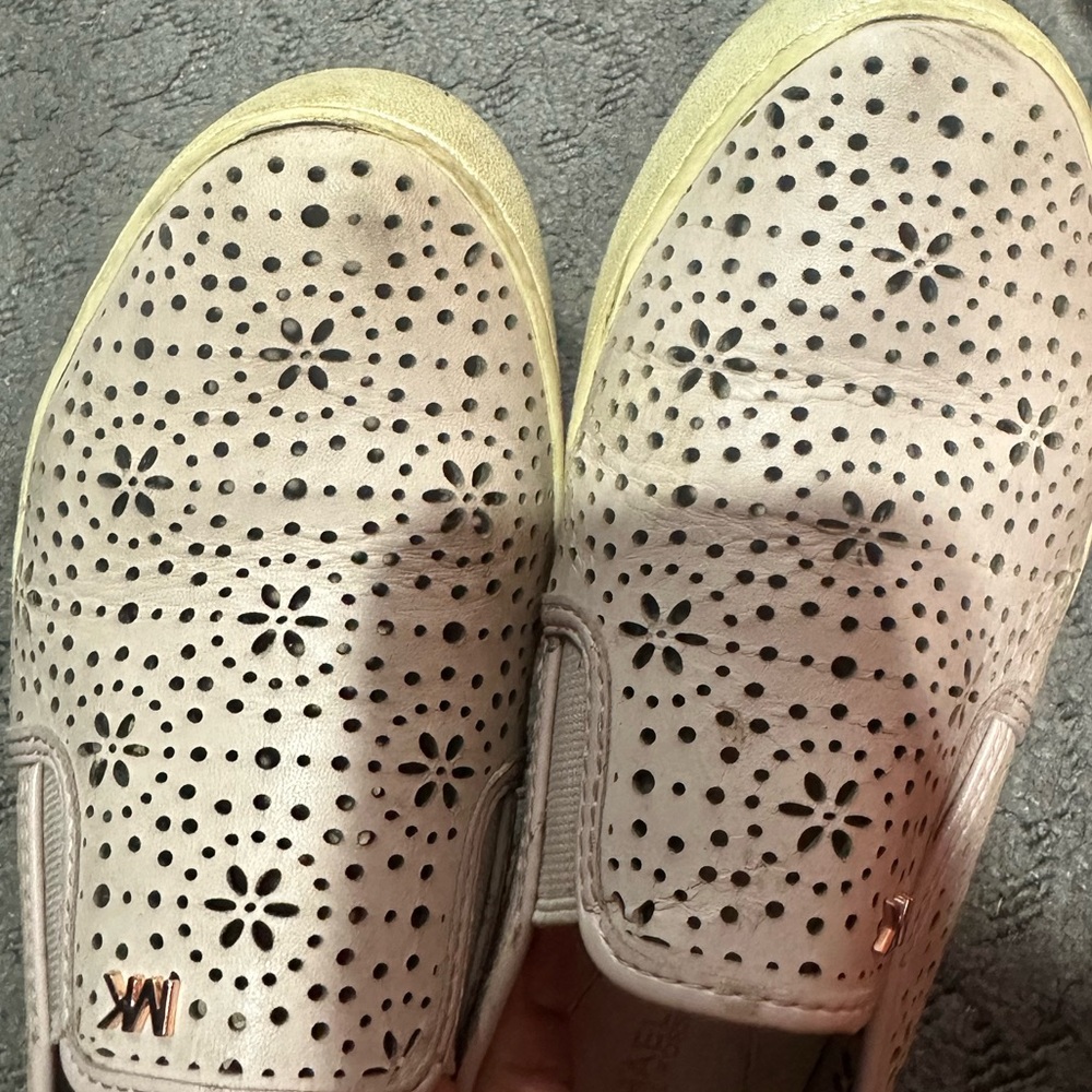 Michael Kors Women's Pink Slip-On Shoes - Picture 6 of 7